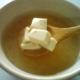 塩麹と明太子の生姜豆腐スープ